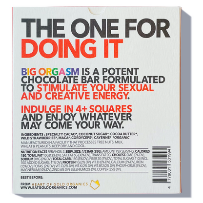 Big Orgasm, A Potent, Functional & Delicious Chocolate Bar