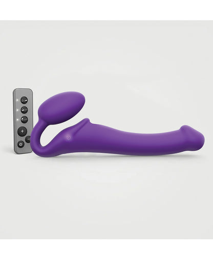 Strap On Me Vibrating Bendable Strapless Strap On Medium - Purple